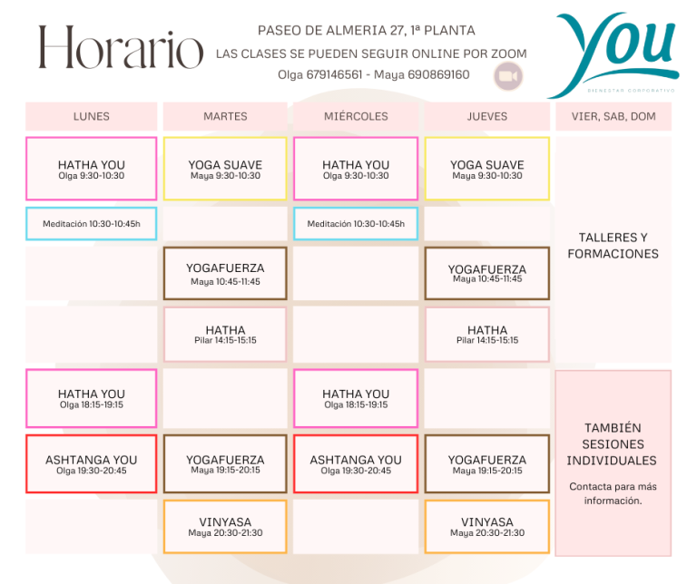 Horario clases de yoga almeria (1)