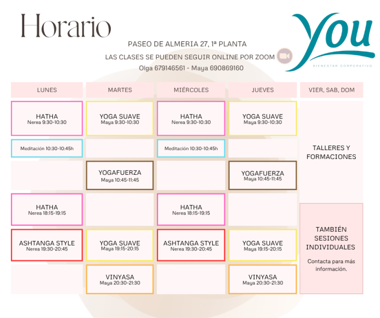 Horario clases de yoga almeria (2)